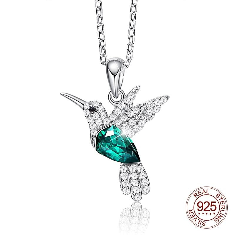 The Hummingbird - 925 Sterling Silver Necklace